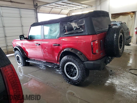 2021 Ford Bronco с VIN 1FMEE5DP8MLA72186, выставлен на аукционе Copart как лот 54100605 с пробегом 60 653 миль миль и Списание • Salvage title. История ставок и продаж доступна на DreamBid. Изображение 2.