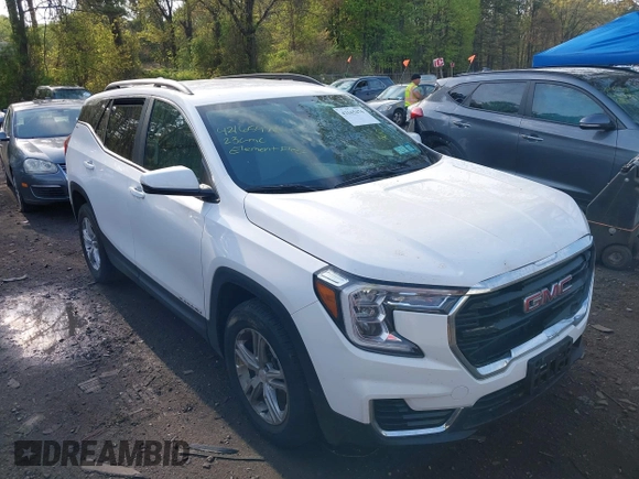 2023 GMC Terrain SLE with VIN 3GKALTEG7PL237976, listed as a IAAI auction lot 42165476 with 28,667 mi miles and . Bid and sale history available at carsss.com. Image 1.