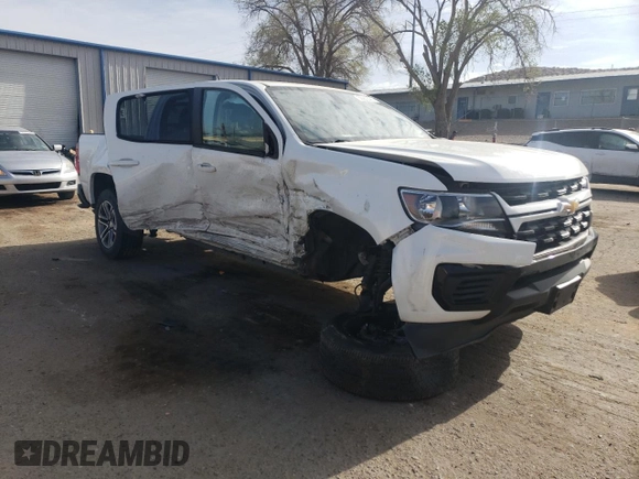 2022 Chevrolet Colorado 2WD Work Truck with VIN 1GCGSBEN6N1103224, listed as a Copart auction lot 50900595 with 68,783 mi miles and Salvage title. Bid and sale history available at DreamBid. Image 4.