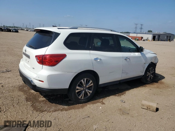 2017 Nissan Pathfinder SV with VIN 5N1DR2MN5HC665748, listed as a Copart auction lot 61188755 with 148,657 mi miles and Salvage title. Bid and sale history available at DreamBid. Image 3.
