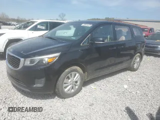 2016 Kia Sedona L with VIN KNDMA5C1XG6126650, listed as a Copart auction lot 50843425 with 100,040 mi miles and Clean Title. Bid and sale history available at carsss.com. Image 1.