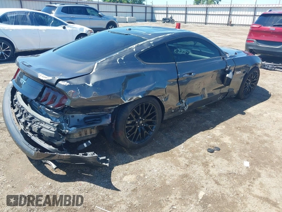 2018 Ford Mustang GT with VIN 1FA6P8CFXJ5108334, listed as a IAAI auction lot 42146406 with 78,274 mi miles and . Bid and sale history available at DreamBid. Image 4.