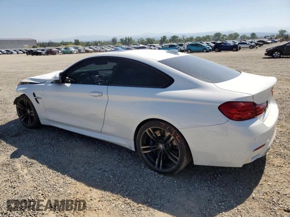 2015 BMW M4 with VIN WBS3R9C5XFK332385, listed as a Copart auction lot 55973963 with 72,879 mi miles. Bid and sale history available at carsss.com. Image 2.