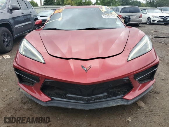 2021 Chevrolet Corvette 3LT with VIN 1G1YC2D43M5114255, listed as a Copart auction lot 66332224 with 16,582 mi miles and Salvage Title. Bid and sale history available at carsss.com. Image 5.