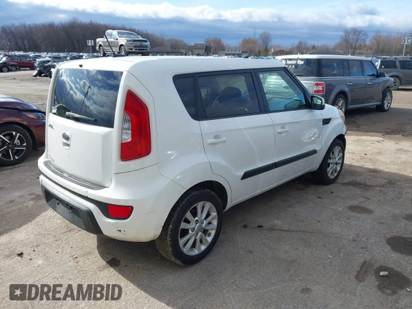 2012 Kia Soul + with VIN KNDJT2A67C7448919, listed as a IAAI auction lot 41945100 with 113,454 mi miles. Bid and sale history available at carsss.com. Image 4.