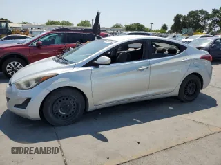 2016 Hyundai Elantra SE with VIN 5NPDH4AE8GH758998, listed as a Copart auction lot 60131145 with Not provided miles and Salvage title. Bid and sale history available at DreamBid. Image 1.