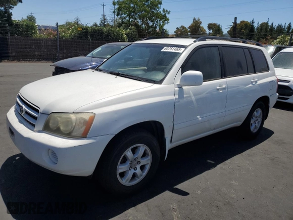 2003 Toyota Highlander z VIN JTEGF21A530084266, wystawiony jako Copart lot #60761465 z przebiegiem 128 592 mil mil oraz Szkoda całkowita • Salvage title. Historia ofert i sprzedaży dostępna na DreamBid. Obrazek 1.