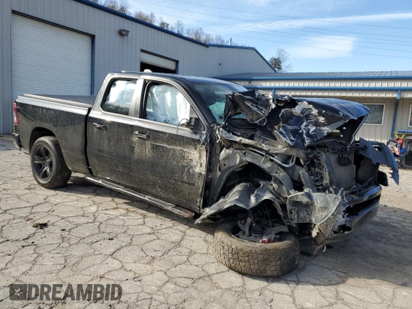 2020 Ram 1500 Big Horn with VIN 1C6SRFBT6LN204292, listed as a Copart auction lot 44695445 with 59,432 mi miles and Salvage Title. Bid and sale history available at carsss.com. Image 4.