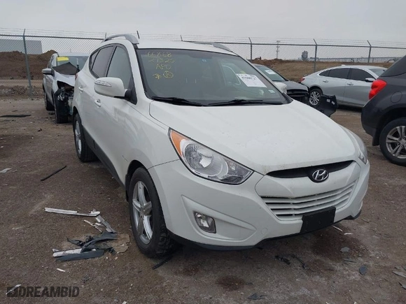 2013 Hyundai Tucson GLS with VIN KM8JU3AC2DU561443, listed as a IAAI auction lot 41600727 with 179,694 mi miles. Bid and sale history available at carsss.com. Image 1.