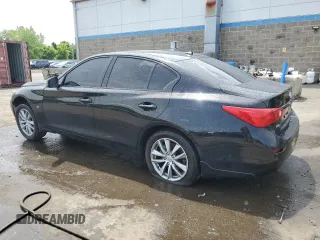 2014 Infiniti Q50 Sport with VIN JN1BV7AR8EM707401, listed as a Copart auction lot 58487675 with 125,487 mi miles and Salvage title. Bid and sale history available at DreamBid. Image 2.