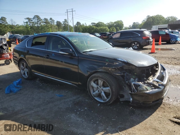 2008 Lexus GS 350 with VIN JTHBE96S080032609, listed as a Copart auction lot 52169145 with 197,283 mi miles and Salvage Title. Bid and sale history available at DreamBid. Image 4.