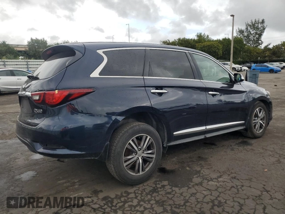 2019 Infiniti QX60 Luxe z VIN 5N1DL0MM7KC566126, wystawiony jako Copart lot #56410415 z przebiegiem 46 788 mil mil oraz Nie do naprawy • Non repairable. Historia ofert i sprzedaży dostępna na DreamBid. Obrazek 3.