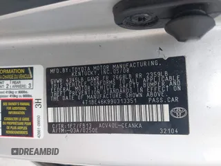 2009 Toyota Camry z VIN 4T1BE46K99U313351, wystawiony jako IAAI lot #42185255 z przebiegiem 331 791 mil mil oraz . Historia ofert i sprzedaży dostępna na DreamBid. Obrazek 9.