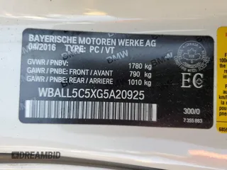 2016 BMW Z4 sDrive28i with VIN WBALL5C5XG5A20925, listed as a Copart auction lot 71274794 with 18,131 mi miles and Salvage Title. Bid and sale history available at carsss.com. Image 13.