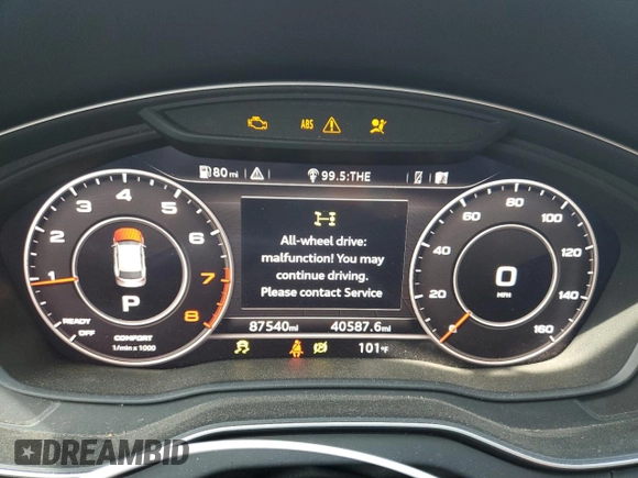 2018 Audi Q5 Premium with VIN WA1ANAFYXJ2155647, listed as a Copart auction lot 64397905 with 87,540 mi miles and Salvage title. Bid and sale history available at DreamBid. Image 9.