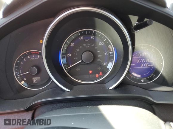 2015 Honda Fit EX-L with VIN 3HGGK5H87FM701108, listed as a Copart auction lot 55536945 with 57,519 mi miles and Salvage title. Bid and sale history available at DreamBid. Image 9.