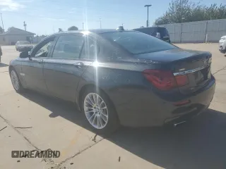 2014 BMW 7 Series 740Li with VIN WBAYE4C59ED138376, listed as a Copart auction lot 76878354 with 73,129 mi miles and Salvage Title. Bid and sale history available at carsss.com. Image 2.