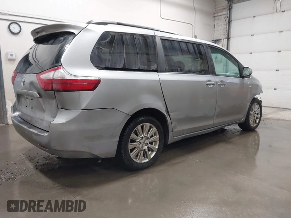 2017 Toyota Sienna LE with VIN 5TDJZ3DC7HS167447, listed as a IAAI auction lot 41774350 with 93,340 mi miles. Bid and sale history available at carsss.com. Image 4.