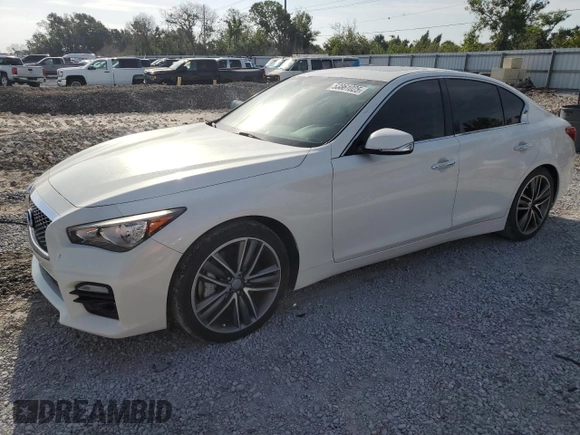 2014 Infiniti Q50 Hybrid Sport with VIN JN1AV7AP0EM692306, listed as a Copart auction lot 53861025 with 83,452 mi miles and Clean Title. Bid and sale history available at carsss.com. Image 1.