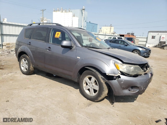 2008 Mitsubishi Outlander ES with VIN JA4LT21W28Z004958, listed as a Copart auction lot 49229365 with 184,358 mi miles and Non Repairable. Bid and sale history available at carsss.com. Image 4.