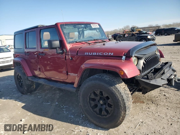 2012 Jeep Wrangler Unlimited Rubicon with VIN 1C4HJWFG4CL114089, listed as a Copart auction lot 49436495 with 189,079 mi miles and Salvage title. Bid and sale history available at DreamBid. Image 4.