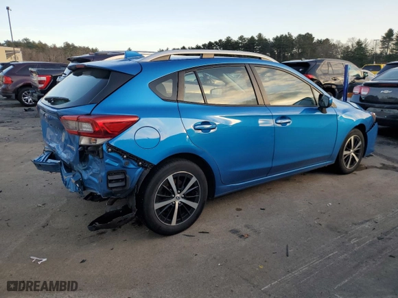 2022 Subaru Impreza Premium with VIN 4S3GTAV65N3717203, listed as a Copart auction lot 85024584 with 61,075 mi miles and Salvage Title. Bid and sale history available at carsss.com. Image 3.