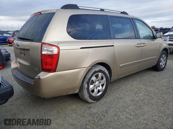 2008 Kia Sedona LX with VIN KNDMB233186251289, listed as a Copart auction lot 74317094 with 0 mi miles and Non Repairable. Bid and sale history available at carsss.com. Image 3.