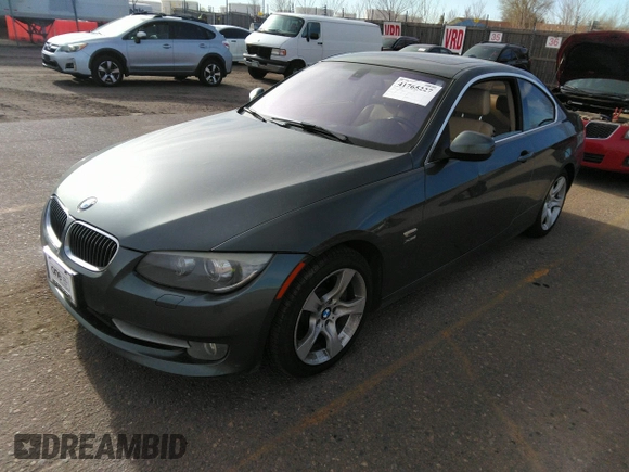 2011 BMW 3 Series 335i xDrive with VIN WBAKF9C56BE619143, listed as a IAAI auction lot 41765227 with 159,620 mi miles. Bid and sale history available at carsss.com. Image 17.