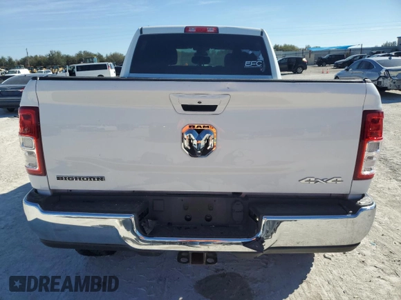 2022 Ram 2500 Big Horn with VIN 3C6UR5DL6NG142842, listed as a Copart auction lot 43265585 with 89,783 mi miles and Salvage Title. Bid and sale history available at carsss.com. Image 6.
