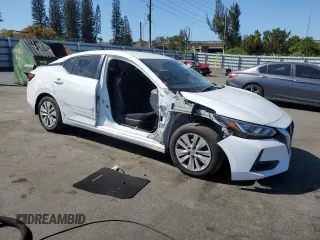 2022 Nissan Sentra S z VIN 3N1AB8BV9NY252853, wystawiony jako Copart lot #49887135 z przebiegiem 41 649 mil mil oraz Szkody całkowita. Historia ofert i sprzedaży dostępna na DreamBid. Obrazek 4.