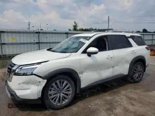 2023 Nissan Pathfinder SL с VIN 5N1DR3CB1PC277945, выставлен на аукционе Copart как лот 62404985 с пробегом 35 034 миль миль и Списание • Salvage title. История ставок и продаж доступна на DreamBid. Изображение 1.
