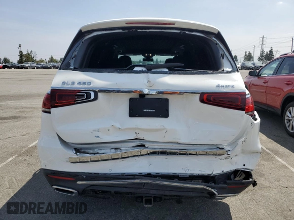 2023 Mercedes-Benz GLS 450 with VIN 4JGFF5KE8PA992127, listed as a Copart auction lot 54392115 with 29,915 mi miles and Salvage Title. Bid and sale history available at DreamBid. Image 6.