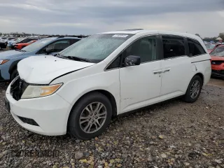 2013 Honda Odyssey EX-L with VIN 5FNRL5H63DB048961, listed as a Copart auction lot 51668545 with 242,011 mi miles and Salvage title. Bid and sale history available at DreamBid. Image 1.