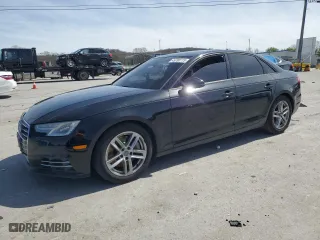2017 Audi A4 Premium with VIN WAUGNAF45HA024104, listed as a Copart auction lot 49780115 with 154,606 mi miles and Salvage Title. Bid and sale history available at carsss.com. Image 1.