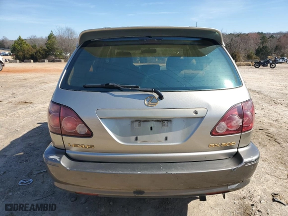 2000 Lexus RX 300 with VIN JT6HF10U4Y0146642, listed as a Copart auction lot 45528935 with 208,391 mi miles and Salvage Title. Bid and sale history available at carsss.com. Image 6.