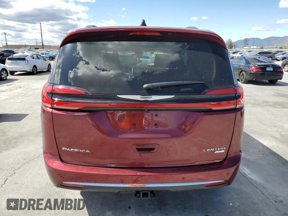 2023 Chrysler Pacifica Limited with VIN 2C4RC3GG9PR605377, listed as a Copart auction lot 51781805 with 7,606 mi miles and Salvage title. Bid and sale history available at DreamBid. Image 6.
