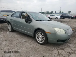 2008 Mercury Milan Premier with VIN 3MEHM08168R627378, listed as a Copart auction lot 59751325 with 102,795 mi miles and Salvage title. Bid and sale history available at DreamBid. Image 4.