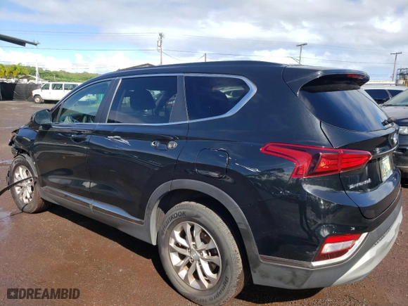 2019 Hyundai Santa Fe SE with VIN 5NMS23AD2KH019027, listed as a Copart auction lot 86604454 with 54,218 mi miles and Salvage Title. Bid and sale history available at carsss.com. Image 2.