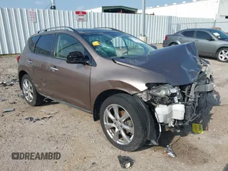 2014 Nissan Murano S with VIN JN8AZ1MW8EW504917, listed as a IAAI auction lot 41771163 with Not Provided miles. Bid and sale history available at carsss.com. Image 1.