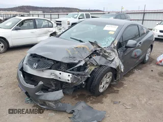 2013 Honda Civic Cpe LX with VIN 2HGFG3B59DH521768, listed as a IAAI auction lot 41231533 with 256,349 mi miles. Bid and sale history available at carsss.com. Image 6.