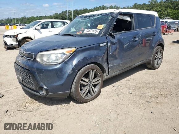 2016 Kia Soul + with VIN KNDJP3A53G7245209, listed as a Copart auction lot 52829885 with 138,365 mi miles and Salvage Title. Bid and sale history available at carsss.com. Image 1.