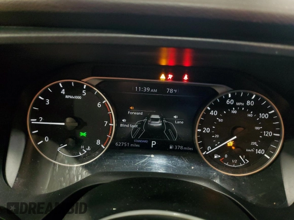 2023 Nissan Rogue S with VIN 5N1BT3AA2PC868630, listed as a Copart auction lot 65200385 with 62,751 mi miles and Salvage title. Bid and sale history available at DreamBid. Image 9.