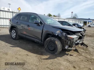2019 Toyota RAV4 LE with VIN 2T3K1RFV0KC020049, listed as a Copart auction lot 48946705 with 87,021 mi miles and Salvage Title. Bid and sale history available at carsss.com. Image 4.