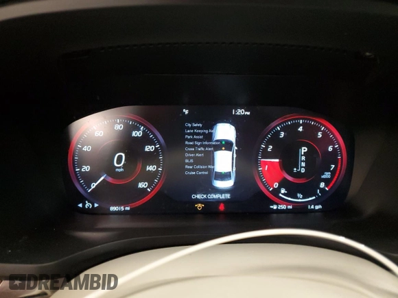2019 Volvo S60 Momentum with VIN 7JRA22TK7KG002217, listed as a Copart auction lot 44789375 with 89,015 mi miles and Salvage Title. Bid and sale history available at carsss.com. Image 9.