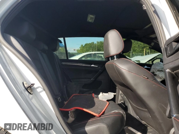 2017 Volkswagen Golf GTI Autobahn with VIN 3VW547AU3HM008975, listed as a Copart auction lot 66924874 with 124,224 mi miles and Salvage Title. Bid and sale history available at carsss.com. Image 10.