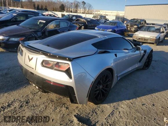 2015 Chevrolet Corvette Z06 3LZ with VIN 1G1YT2D64F5600013, listed as a Copart auction lot 89328745 with 21,870 mi miles and Salvage Title. Bid and sale history available at carsss.com. Image 3.