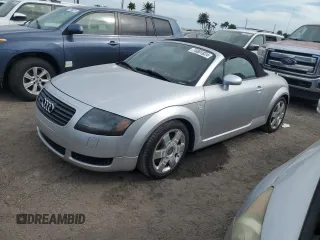 2002 Audi TT with VIN TRUUT28N021015041, listed as a Copart auction lot 74881824 with 0 mi miles and Salvage Title. Bid and sale history available at carsss.com. Image 1.