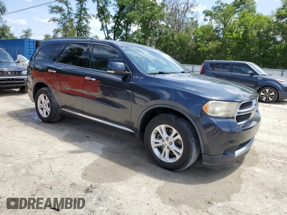 2013 Dodge Durango Crew with VIN 1C4SDHDT3DC679153, listed as a Copart auction lot 54472645 with 167,068 mi miles and Salvage Title. Bid and sale history available at DreamBid. Image 4.