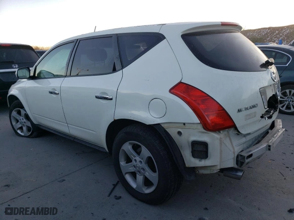 2003 Nissan Murano SE with VIN JN8AZ08W13W235595, listed as a Copart auction lot 80580544 with 266,424 mi miles and Salvage Title. Bid and sale history available at carsss.com. Image 2.