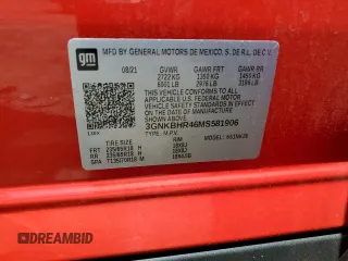 2021 Chevrolet Blazer LT с VIN 3GNKBHR46MS581906, выставлен на аукционе Copart как лот 56469085 с пробегом 81 534 миль миль и Списание • Salvage title. История ставок и продаж доступна на DreamBid. Изображение 12.